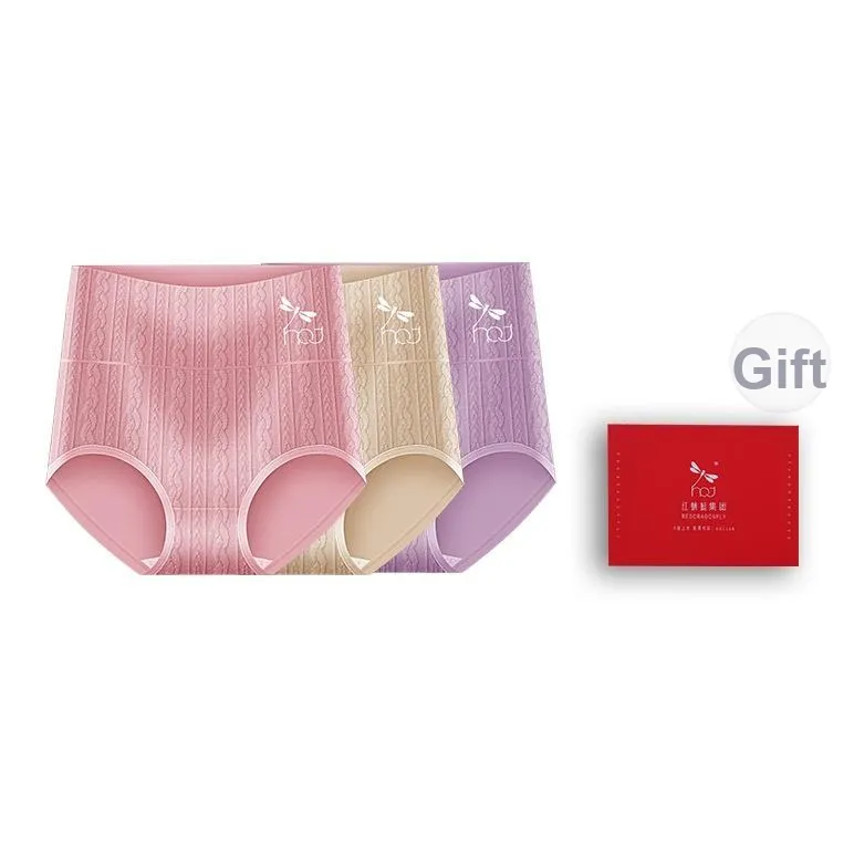 RED DRAGONFLY Cotton Panties Women's 3 Pack Gift Box Set