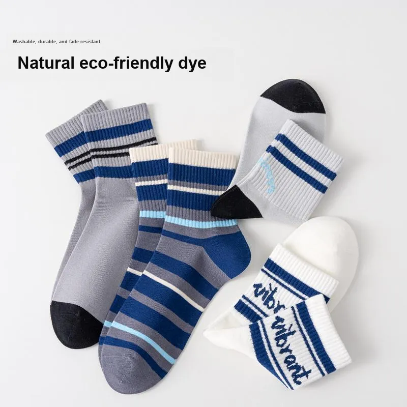 MIIOW Mid Calf Socks Men's 4 Pack-4