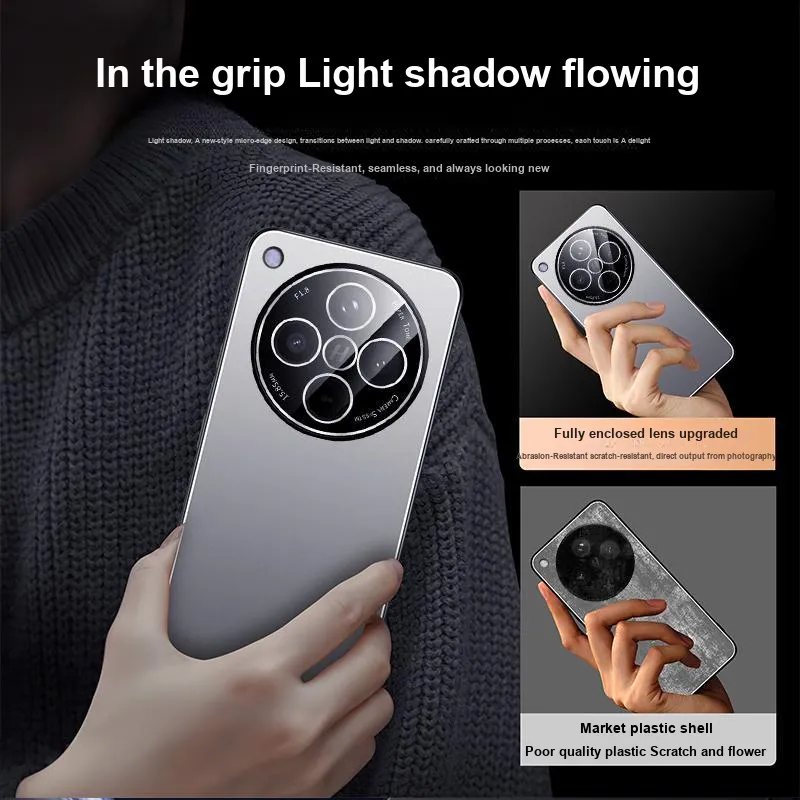 XUANCAISHI Metal Minimalist Style Phone Cases Compatibility OppoFindx6/findx7/findx8/a3pro/a5/Reno10-3