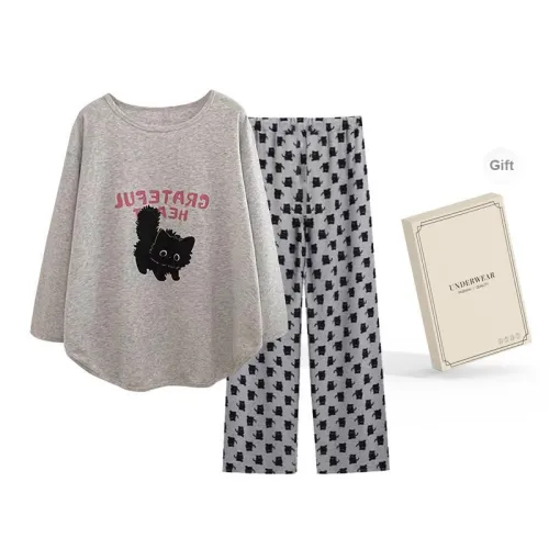 O'MESIK Pajama Set Women's Gift Box Set Gray