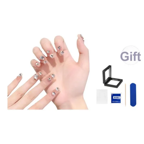 XNTX Роскошь Осветляющий False Nail Средний LADDER Cool Color Series Jump Color Flashing