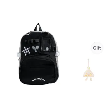KAMLUI Nylon Fabric Backpacks Backpack Regular Unisex Black