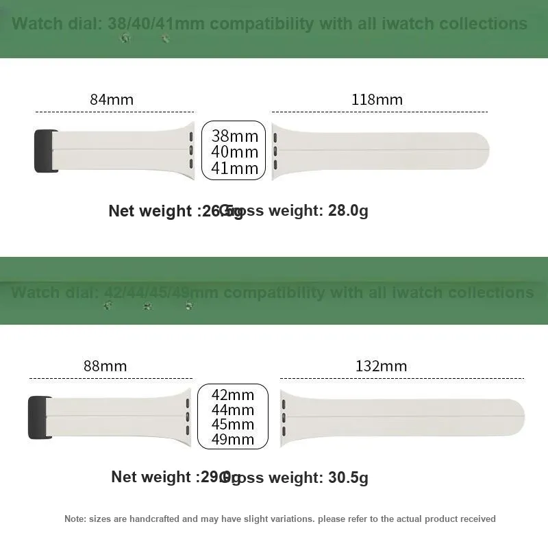 CHRROTA Watch Band Apple Compatibility Silicone Material-3