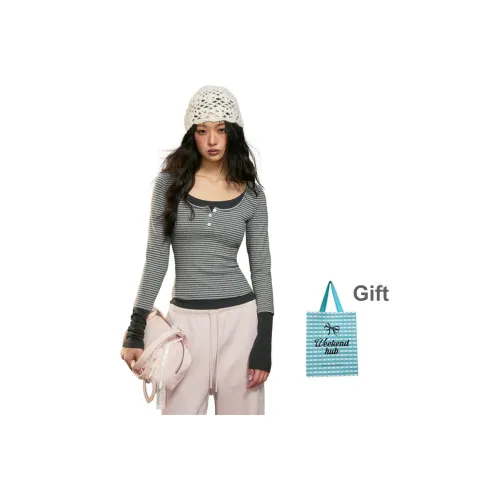 WEEKEND HUB Длинный рукав Т-рубашка Женская