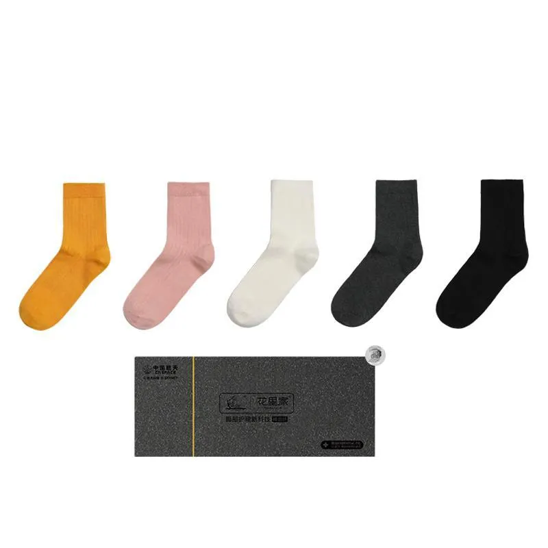 Flowers In The House Mid Calf Socks Unisex 5 Pack-8