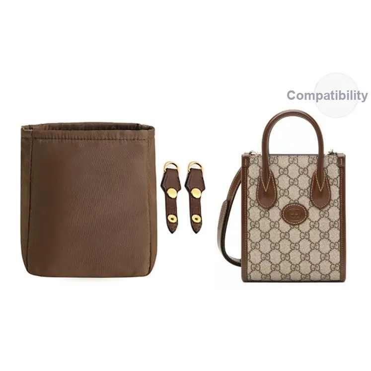 Luxury Care Artisan Workshop Нейлон Устойчивый к истиранию Модифицированные Аксессуары Сумка Ремень Сумка Вкладыш Женские Коричневый