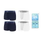 Navy Blue+Navy Blue+White+White (Refined Box 4 Pack)