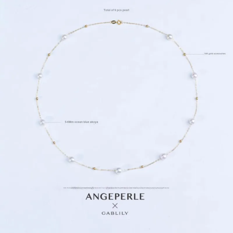 ANGEPERLE Saltwater Pearl Necklaces Women's-2