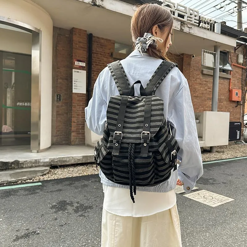 Dusen Kangaroo Cotton Backpack Regular Unisex Multicolor-2