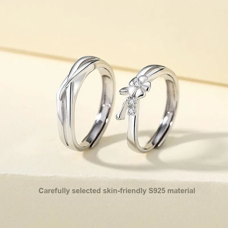 YINGNIXINDONG 925 Sterling Silver Rings Unisex-4