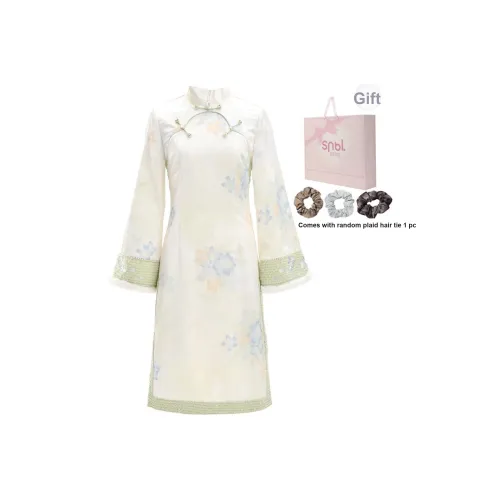 SNBL Длинное платье с длинным рукавом женское