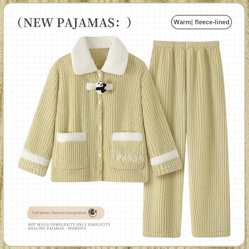 Maultiay Pajama Set Women's Light Yellow-1