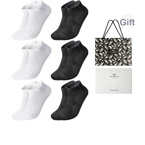 SEPTWOLVES Низкие носки Весенние Летние Мужские 6 пар Подарочная коробка Упаковано