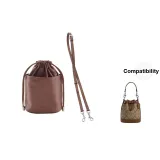 1.2cm Dark Brown Plain Weave Adjustable Silver+Khaki Liner Clothing Sets