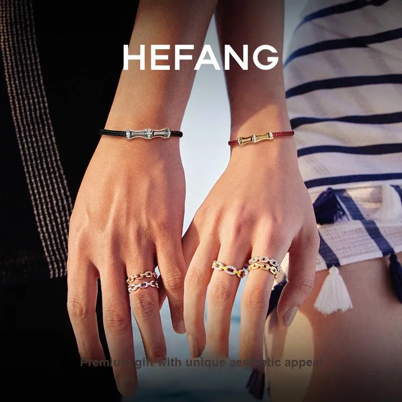 HEFANG All Things Spiritual Collection 925 Sterling Silver All Things Will Go Well Red String Bracelet Unisex-13