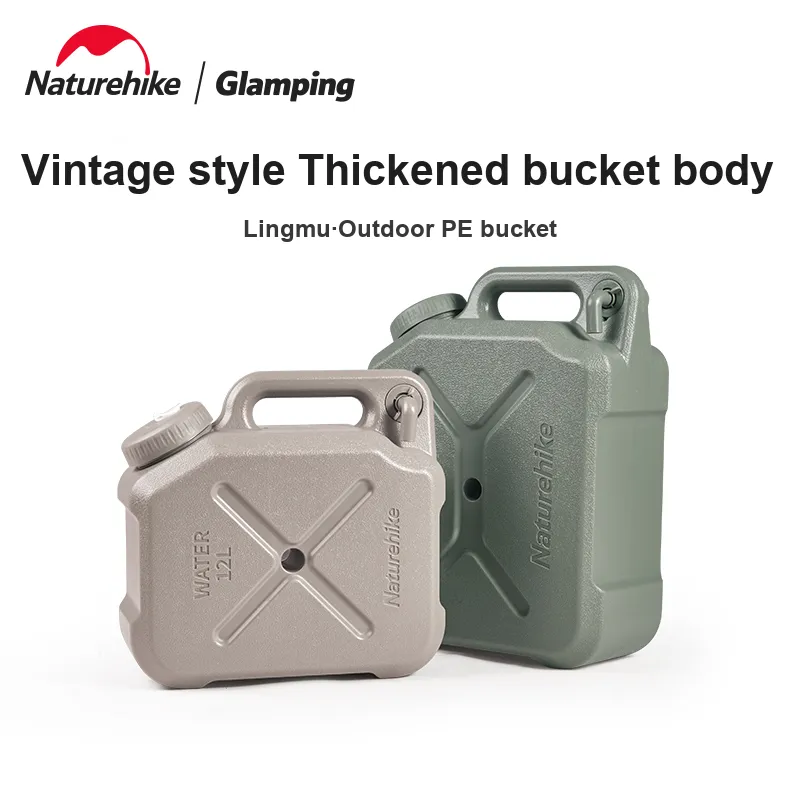 NATUREHIKE Outdoor Water Equipment Bucket 12 20L PE-9