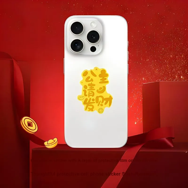 Ryukyu Lucky Cat Gold Sticker Pendants Unisex-4