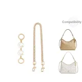 Gold-Tone Moon Extender Chain 12cm+Decorative Chain 45cm Set