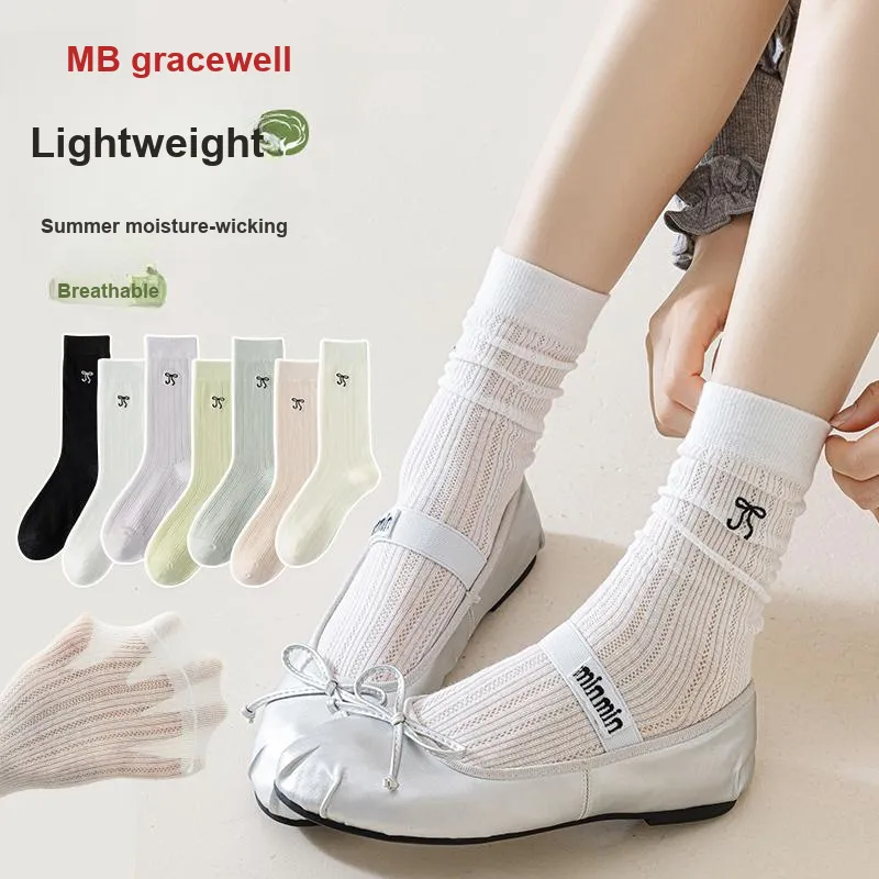 GRACEWELL Mid-Calf Socks Women's 5 Pack-27