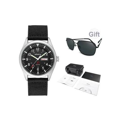 INFANTRY Pilot Collection · Adventurer Кварцевый механизм Часы Мужские Черный циферблат