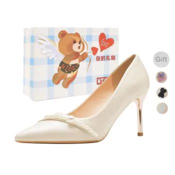 NTOZE Slim Heel High Heels Women's Champagne Gold