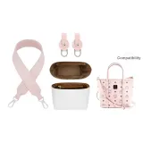 DuPont Paper Liner *Wear-Resistant* One Shoulder Wide Strap Three-Piece Set Pink