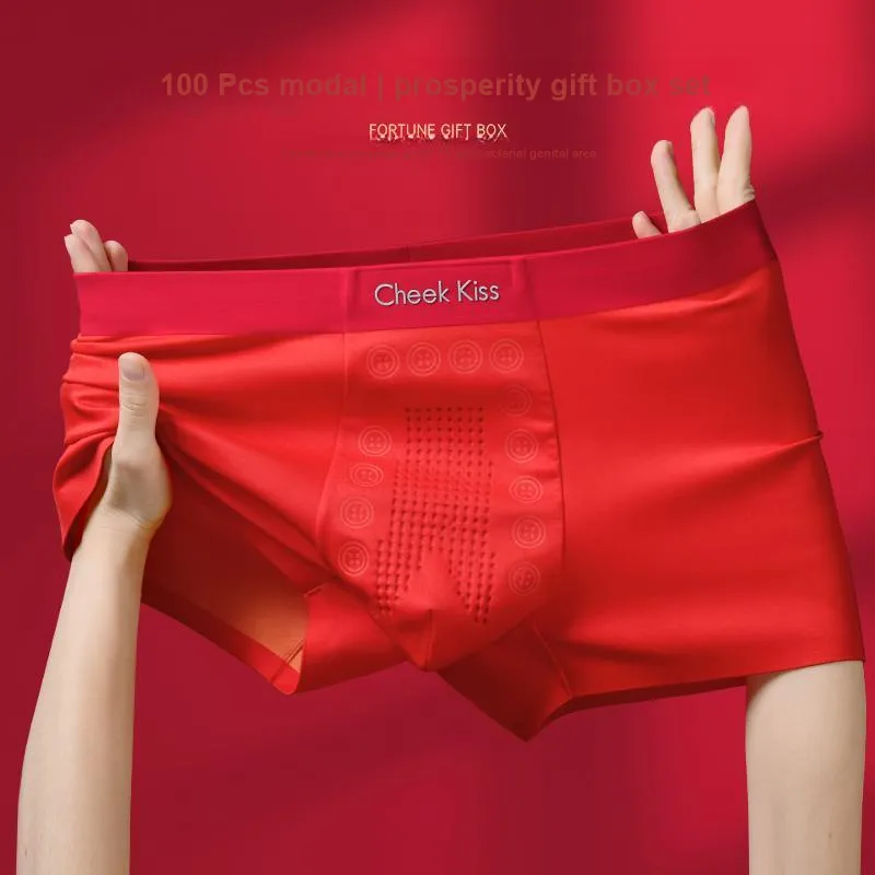 Cheekkiss Underwear Gift Boxes Men's Red-8