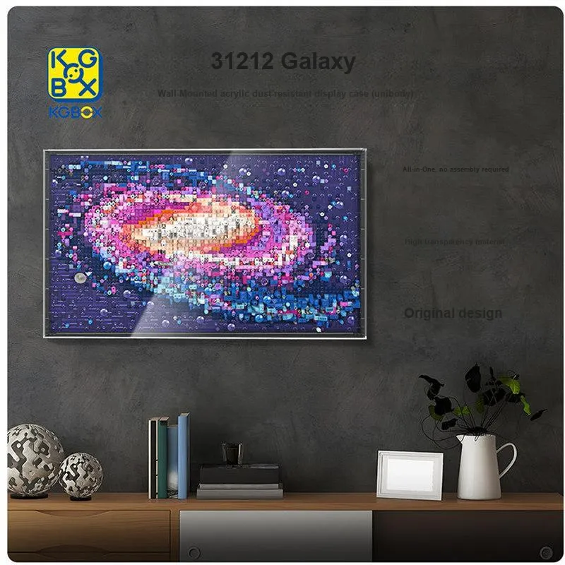 KGBOX 31212 Galaxy Pixel Art Acrylic Display Case With Dust Cover Model Accessories-2