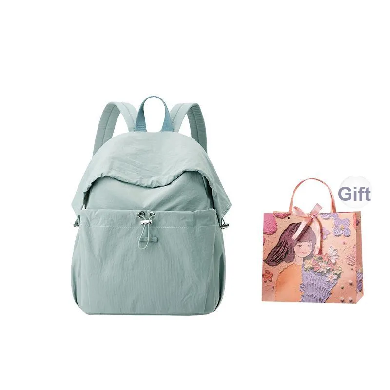 PARK DANCE Nylon Fabric Backpack Regular Unisex Multicolor-18