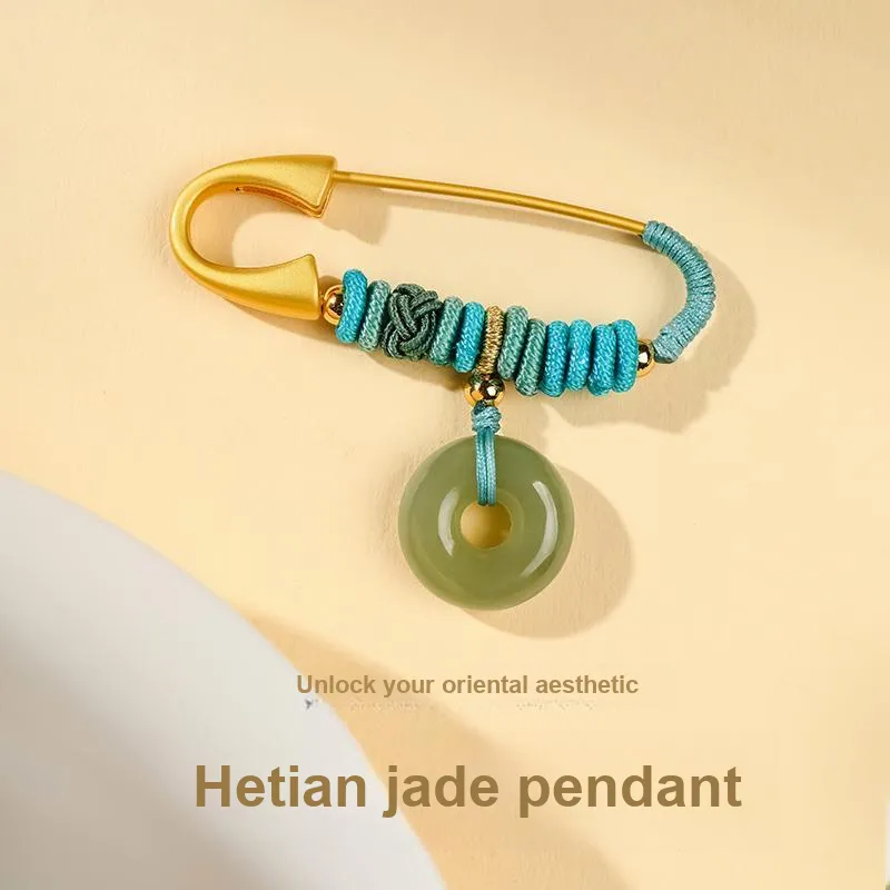 YINXIANGMOU Pendants Pale Greenish White Jade Unisex-1