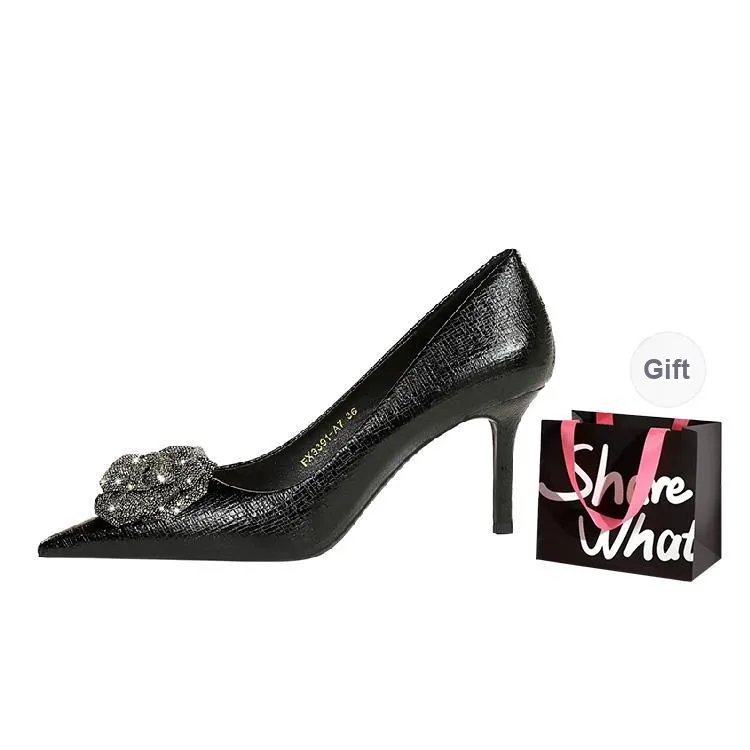 BIGTREE Slim Heel High Heels Women's-4