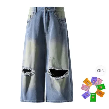 GWAF Denim Shorts Unisex Blue Comes With Fragrance