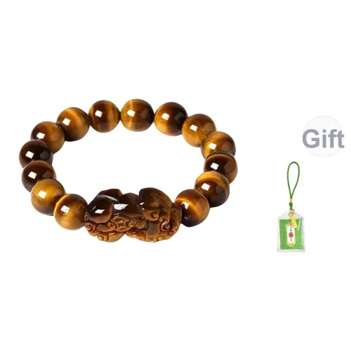 Браслет Beth Jewelry Желтый Тигр's Eye Нефритовый Унисекс для Boyfriend's Father