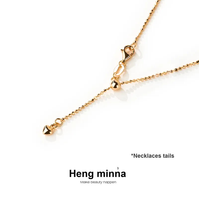 HENGMEINA 925 Sterling Silver Necklaces Unisex-2