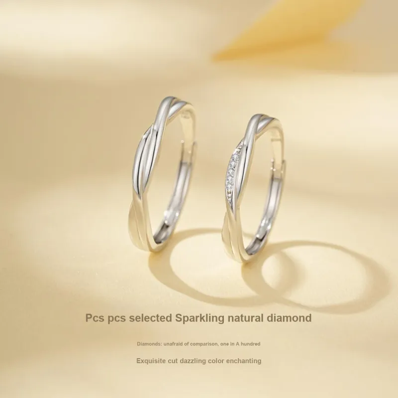 YFANXI 999 Fine Silver Rings Unisex-5