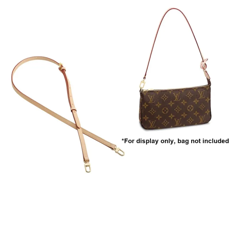 Ingenuity Handmade Cow Leather Bag Strap Women's Beige-2