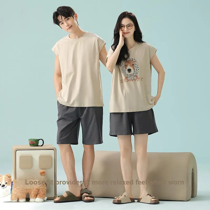 Qin Jing Pajama Set Unisex Coffee-6