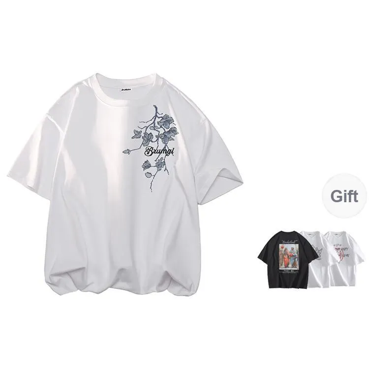 BRUMAIRE T Shirt Unisex Apricot Comes With Random Print Short Sleeved Top-4