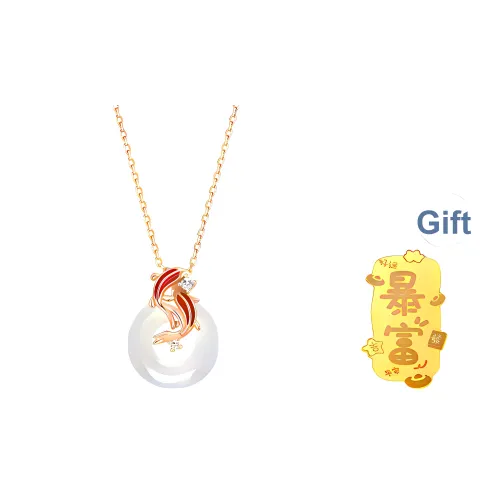 CHAOHONGJI Natural Chalcedony Necklaces Women's