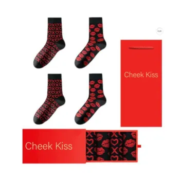 Cheekkiss Mid Calf Socks Unisex Box 4 Pack