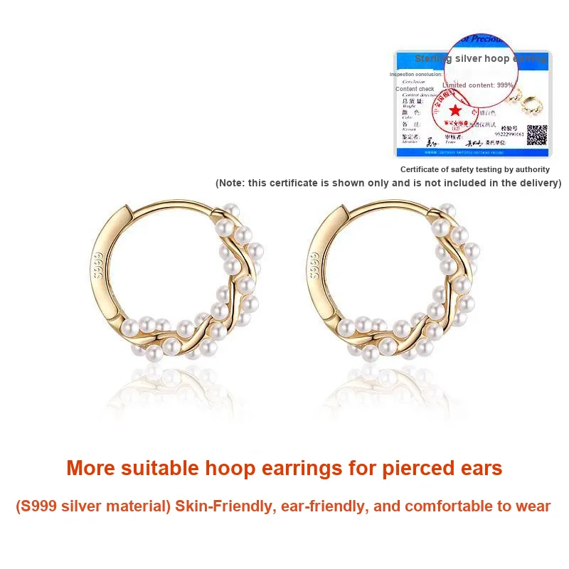 Daisy Dream 999 Fine Silver Earrings Women's-3