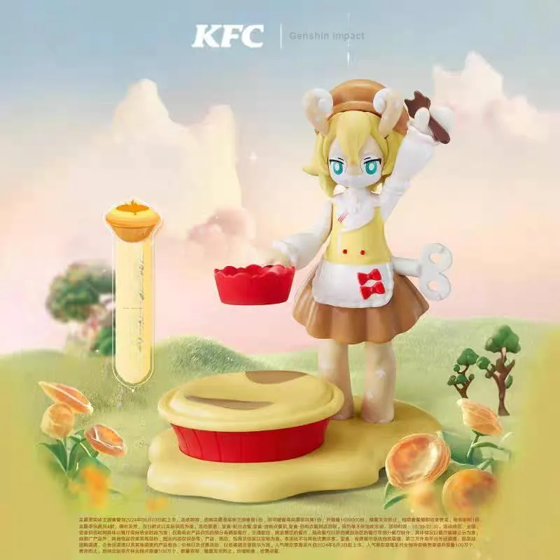 KFC x GenShin Beauty Dew Delicious Kingdom Chibi Figures Small Size-1