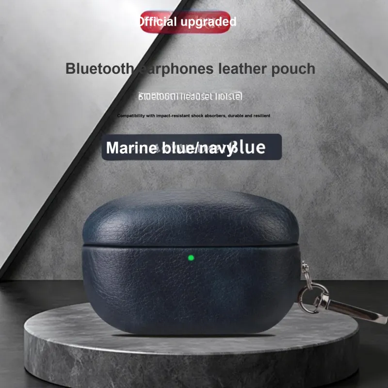 Antey Sony WF 1000XM5 High Quality Oil Resistant Leather Texture Impact Resistant Anti Loss Vintage Bag Headphone Cases-9