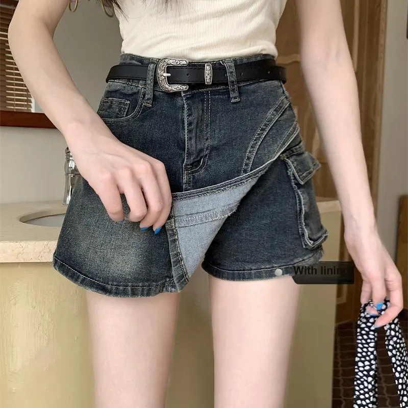 DGMZ Denim Skort Women's Vintage Blue-8