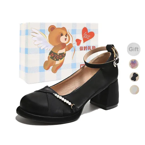 NTOZE Chunky Heel High Heels Women's