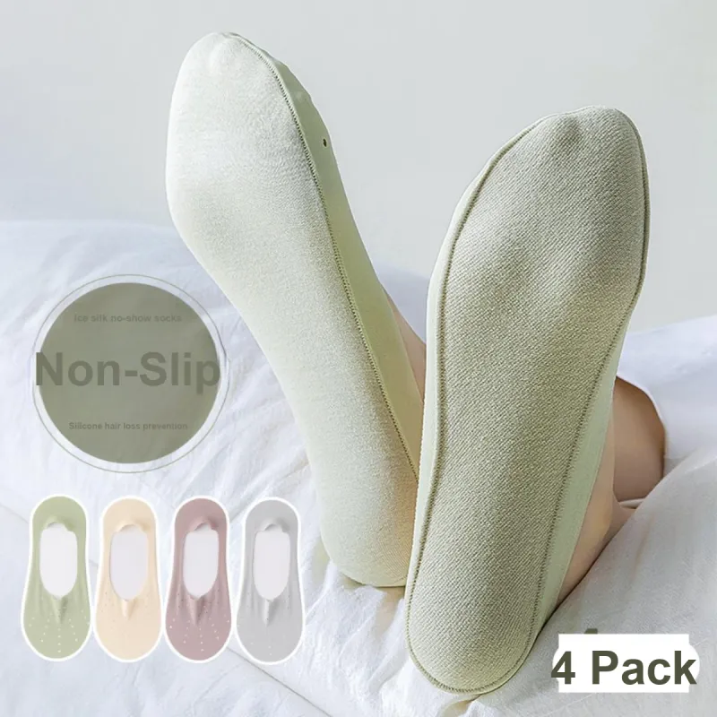 JUNEROSE No Show Socks Women's 4 Pack-5