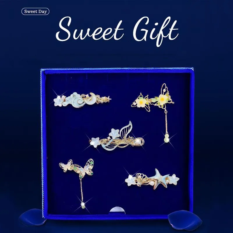Enchanting Cat Alloy Hair Clips Women's-3