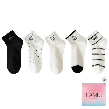 Lan Miao Ankle Socks Women's Shopping Bag Combo Set