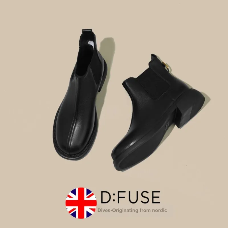 D:FUSE SCANDINAVIA Short Chelsea Boots 3.5cm Women's-9