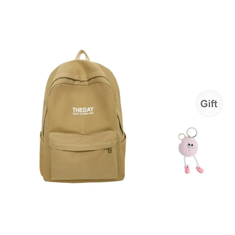 BRABOSTON Canvas Backpack Unisex Black/Pink/Khaki/Blue-4